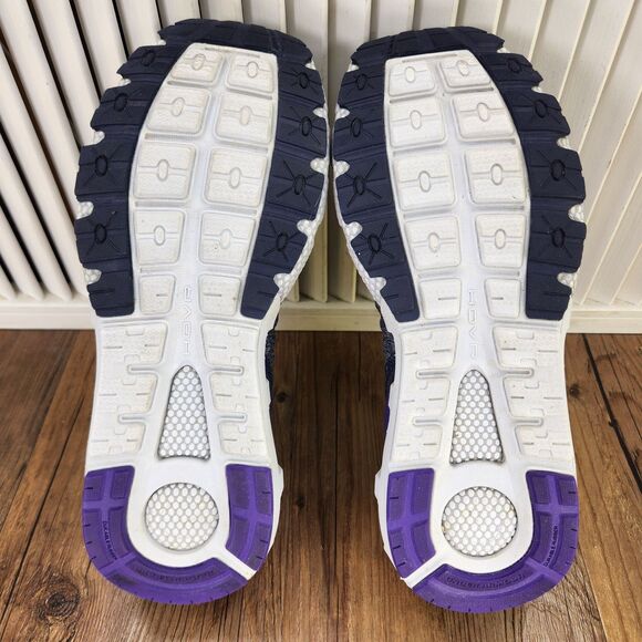 Under Armour HOVR Mega 2 Clone Womens 11 Midnight Navy Purple Zest Running Shoes - Picture 7 of 9